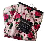 Betsey Johnson Skulls Ultra Soft Plush Throw Blanket Roses Floral Pink. Fixed Price $48.88.