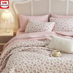 Floral Twin Quilt Set Microfiber Bedspread W/ Pillow Shams Bedroom Decor New. Fixed Price $42.54.