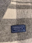 Faribault Mill Company Purple Grey White Plaid Blanket Wool Msrp $275 Usa Made. Fixed Price $125.00.