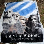 Earth Ragz Mt Rushmore National Memorial Fleece Throw Blanket 66"X48". Fixed Price $37.95.