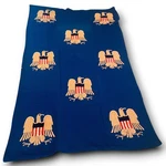 Patriotic Eagle Throw Blanket Navy Blue Americana 70"X45" Primitive. Fixed Price $39.98.