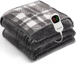 Heated Electric Blanket Full Size 72"X84" Flannel 10 Levels Over-heat Protection. Fixed Price $45.23.