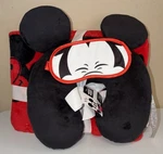 Mickey Mouse Travel Neck Pillow Blanket 40"X50" & Eye Cover Disney 3 Pieces. Fixed Price $22.50.