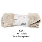 Ikea Trattviva Twin Beige Bedspread 59" X 98". Fixed Price $23.80.