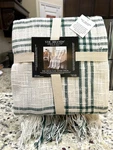 Vhc Brands April & Olive Farmhouse Collection Pine Grove Plaid Woven Throw - New. Fixed Price $30.00.