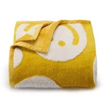 The Big One Kids Jacquard Sherpa Throw Blanket Yellow With Smile Faces New. Fixed Price $18.95.