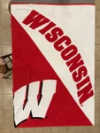 Ncaa Wisconsin Badgers Soft Fleece Throw Gift Blanket Football Team Red Logo. Fixed Price $16.00.