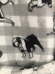 New Berkshire Blanket Bulldog Dalmation Poodle Plush Throw 50 X 60 Inch. Fixed Price $44.00.