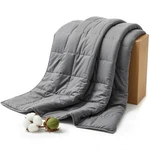 Smart Queen Weighted Blanket For ADULTS(48"X72",15LBS, Grey) Twin Size Soft C.... Fixed Price $41.09.