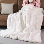 Blanketsolution Faux Fluffy Fur Light Cream Beige Throw For Bedroom Couc. Fixed Price $109.18.