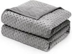 Minky Dot Weighted Blanket For Adults Twin Size 15 Lbs, Soft Cozy Heavy. Fixed Price $134.13.