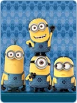 Franco Kids Minions Cheer Silk Touch Throw Blanket, 40" X 50". Fixed Price $19.95.