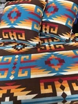 Pendleton 2PC Northwestern Throw Blanket/deco Pillow 100% Pure Virgin Wool Loved. Fixed Price $301.99.