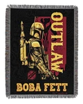 Northwest Star Wars - Book Of Boba Fett Woven Tapestry Throw Blanket, 48" X 60",. Fixed Price $34.99.