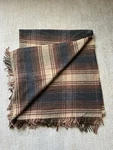 Johnstons Of Elgin Lambswool Plaid Throw The Utility Rug Scotland 59X71. Fixed Price $149.99.