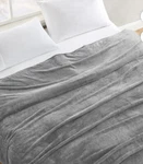 Mainstays Super Soft Textured Plush Gray Twin Blanket. Fixed Price $27.00.