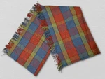 Foxford 58"X33" Multicolor Plaid Lambswool Fringe Throw Blanket -made Ireland. Fixed Price $32.99.