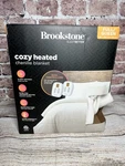 Brookstone Full/queen Heated Blanket Chenille Knit Ivory New Open Box. Fixed Price $35.00.
