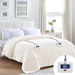 Sealy Electric Blanket Queen Flannel Sherpa Heated Reversible Beige 84X90. Fixed Price $69.99.