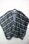 Cuddl Duds Black Plaid Fleece Blanket Wrap-poncho-size L/xl-soft-cozy Chic. Fixed Price $16.80.