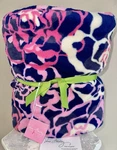 Vera Bradley Throw Blanket Fleece 80 X 50 Katalina Pink Nwt #12408-330 Plush. Fixed Price $69.95.