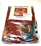 New In Bag Walt Disney Tapestry Woven Throw 60"X 50" Mickey Holiday Fireplace. Fixed Price $31.88.