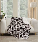 Regal Comfort - Chestnut Rodeo Faux Fur Sherpa Throw Blanket 50"X70". Fixed Price $39.95.