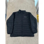 Columbia Thermal Coil Puffer Jacket Mens Large Black Full Zip Quilted Coat. Fixed Price $24.99.