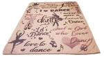 Mibddk Dancer Gifts Blanket Life Flannel Fleece Throw 50" X 40". Fixed Price $15.00.