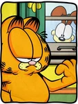 Garfield And Odie Blanket 46" X 60" Flannel Fleece Throw. Fixed Price $26.99.