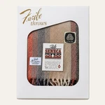 Faribo Seneca Wool Throw Blanket 50X60 Beige Native Stripe Fringe Usa Faribault. Fixed Price $98.00.