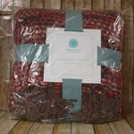 2013 Martha Stewart Collection Harmony Throw Fringe Knit Blanket 50IN X 60IN Red. Fixed Price $36.00.