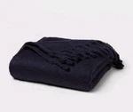 Threshold Faux Mohair Throw Blanket Oversized 60X80 Midweight Knitted Fringe. Fixed Price $34.97.