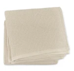 Sferra Kingston Waffle Weave Cotton Blanket Mushroom Size H2642. Fixed Price $239.99.