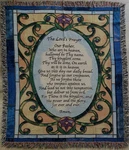 Manual Woodworker Inspirational Collection 50X60 Tapestry Throw The Lords Prayer. Fixed Price $34.99.