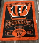 Cincinatti Bengals Nfl Football Lightweight Plush Blanket 50 X 60 Northwest. Fixed Price $29.99.