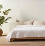 Casaluna-waffle Blanket King Size White 51% Lyocell/ 49% Cotton Brand New!. Fixed Price $44.99.