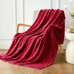 Whale Flotilla Flannel Fleece Blanket For Couch THROW(50X60 Inch), Red. Fixed Price $20.69.