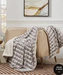 Royal Luxe Blanket 50 X60 Navy Super Soft Plush Sherpa Throw Micro-mink Minky. Fixed Price $24.00.