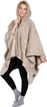 Catalonia Women's Poncho Cape Sherpa Cloak Coat Snuggly Hooded Wearable Blanket. Fixed Price $39.99.
