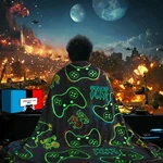 Glow The Dark Gaming Blanket 60X80 Inch Gamer Controller Throw Soft Pot. Fixed Price $29.19.