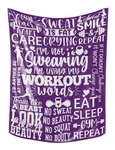 Workout Blanket Throws (50"X 65"), Fitness Gifts For Women On Birthday Fi.... Fixed Price $49.27.