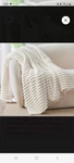 Ivory Textured Faux Fur Throw Blanket Rectangular Modern Bedroom Living. Fixed Price $29.95.
