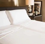 Malouf Tencel Lyocell Eco-friendly Botanical Fiber Sheet Set King White MSRP$150. Fixed Price $110.00.