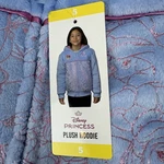 Disney Princess Girls Blue Plush Sherpa Lined Hoodie Warm Cozy Zip-up Size 5 Nwt. Fixed Price $24.99.