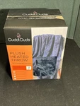 Cuddl Duds Navy Blue Plush Heated Throw 50IN X 60IN Settings Unused. Fixed Price $33.99.
