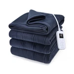 Sunbeam Royal Ultra Fleece Heated Electric Blanket Full Size, 84"X72", Indigo. Fixed Price $53.54.