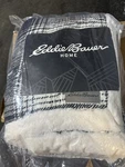 Eddie Bauer Throw Blanket Fair Isle Reversible Sherpa Grey Rustic Cabin Sealed. Fixed Price $29.95.