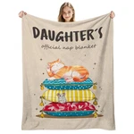Cute Cat Daughter Throw Blanket 60X50 Inch Funny Birthday Gift Mom Dad Decor. Fixed Price $21.57.