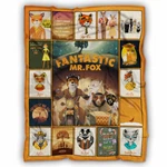 Fantastic Mr Fox Blanket, Cartoon Movie Fleece, Sherpa. Fixed Price $79.95.
